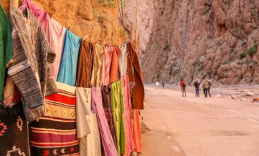 tourist in todgha gorges
